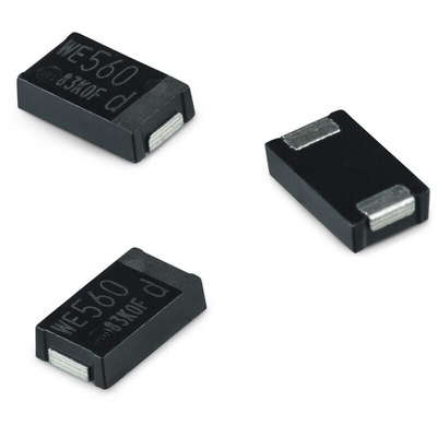 Wurth Elektronik 330μF Surface Mount Polymer Capacitor, 4V dc