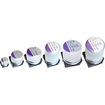 Panasonic 1mF Surface Mount Polymer Capacitor, 16V dc