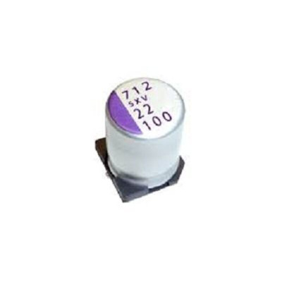 Panasonic 100μF Surface Mount Polymer Capacitor, 63V
