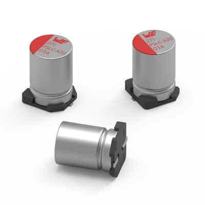 Wurth Elektronik 47μF Surface Mount Polymer Capacitor, 100V dc