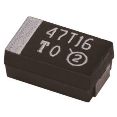 NIC Components 100μF Surface Mount Polymer Capacitor, 6.3V dc