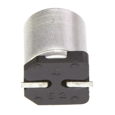 Panasonic 100μF Surface Mount Polymer Capacitor, 25V dc
