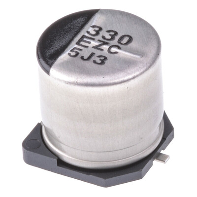 Panasonic 330μF Surface Mount Polymer Capacitor, 25V dc