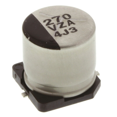 Panasonic 270μF Surface Mount Polymer Capacitor, 35V dc