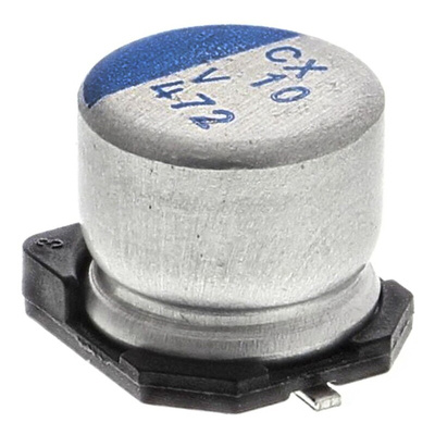 Nichicon 10μF Surface Mount Polymer Capacitor, 35V dc