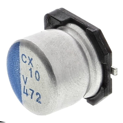 Nichicon 10μF Surface Mount Polymer Capacitor, 35V dc