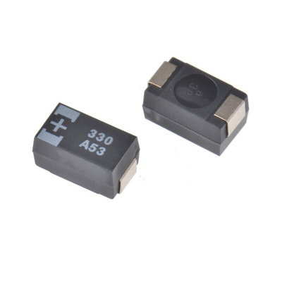 Panasonic 330μF Surface Mount Polymer Capacitor, 10V dc
