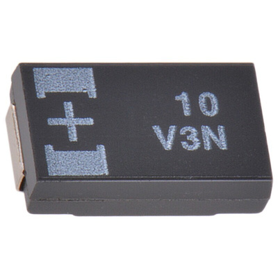 Panasonic 10μF Surface Mount Polymer Capacitor, 35V dc