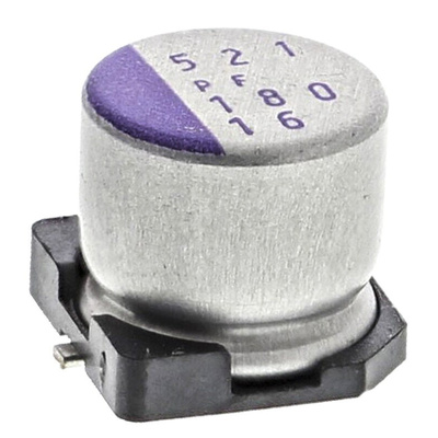 Panasonic 180μF Surface Mount Polymer Capacitor, 16V dc