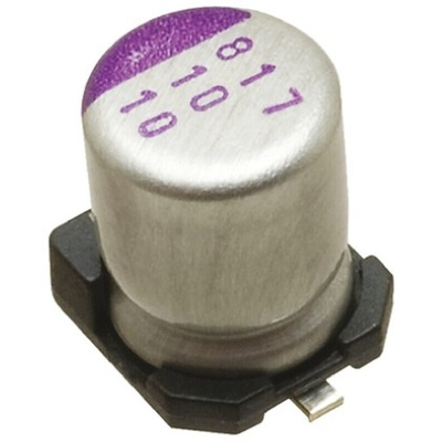 Panasonic 150μF Surface Mount Polymer Capacitor, 10V dc