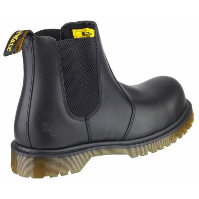 FS27 Dealer Boot 9 | Dr Martens Icon 2228 Black Steel Toe Capped Mens Safety Boots, UK 9, EU 43