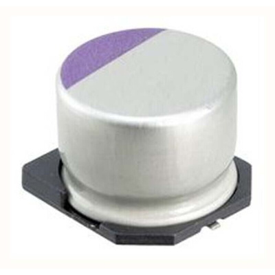 Panasonic 15μF Surface Mount Polymer Capacitor, 100V dc