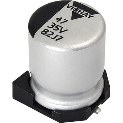 Vishay 33μF Surface Mount Polymer Capacitor, 50V dc