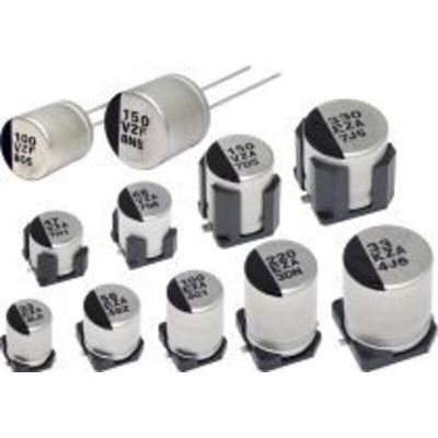 Panasonic 150μF Surface Mount Polymer Capacitor, 35V dc