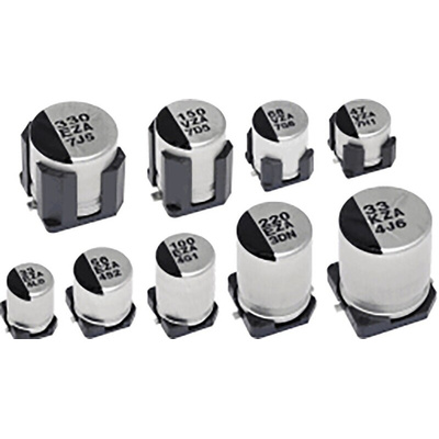 Panasonic 150μF Surface Mount Polymer Capacitor, 35V dc