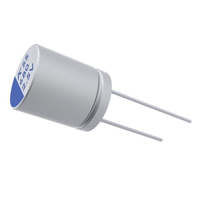 KEMET 1mF Through Hole Polymer Capacitor, 16V dc