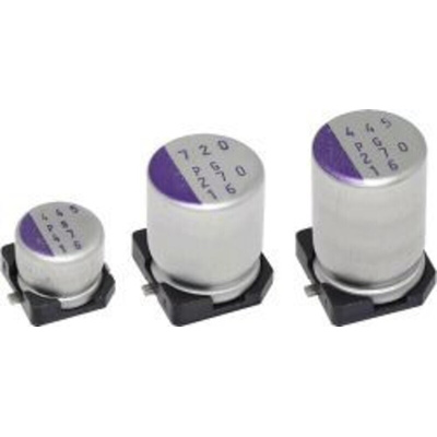 Panasonic 37μF Surface Mount Polymer Capacitor, 16V dc