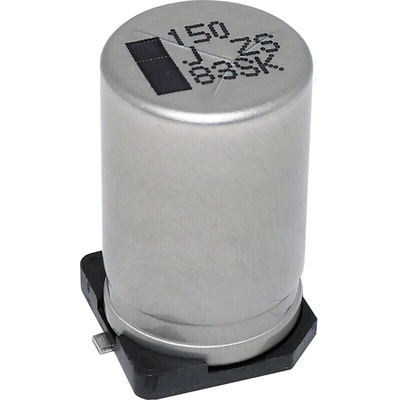 Panasonic 470μF Surface Mount Polymer Capacitor, 35V dc