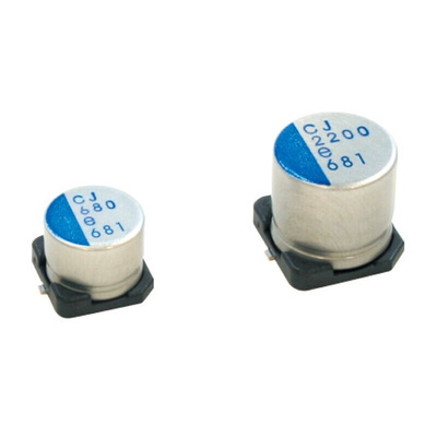 Nichicon 470μF Surface Mount Polymer Capacitor, 6.3V dc