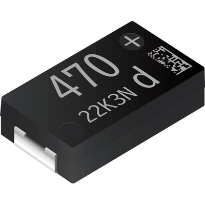 Panasonic 470μF Surface Mount Polymer Capacitor, 2V