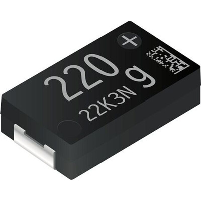 Panasonic 220μF Surface Mount Polymer Capacitor, 2.5V
