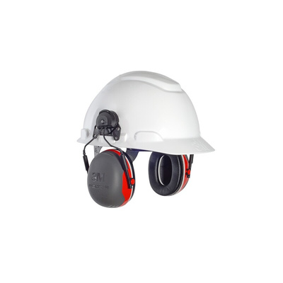 X3P3E-RD | 3M PELTOR X3P3 Ear Defender with Helmet Attachment, 25dB, Red