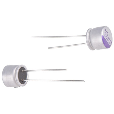 Panasonic 68μF Through Hole Polymer Capacitor, 32V dc
