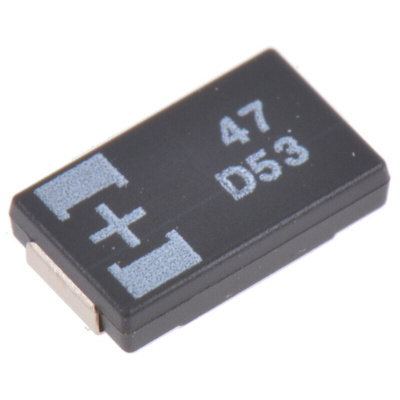 Panasonic 47μF Surface Mount Polymer Capacitor, 20V dc