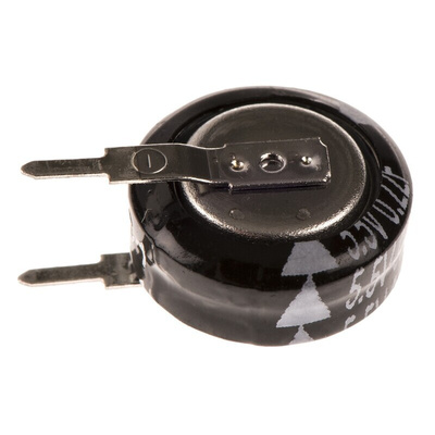 Panasonic 0.22F Supercapacitor -20 → +80% Tolerance, SD 5.5V dc, Through Hole