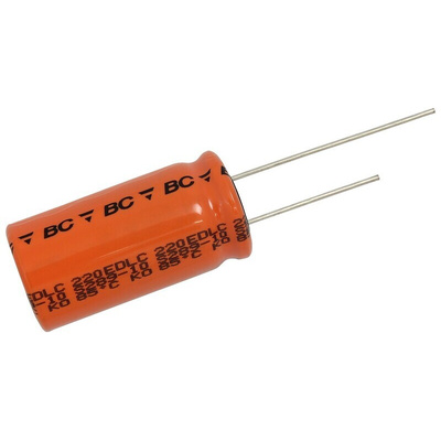 Vishay 30F Supercapacitor -20 → +50% Tolerance, 220 EDLC 2.7V dc, Through Hole