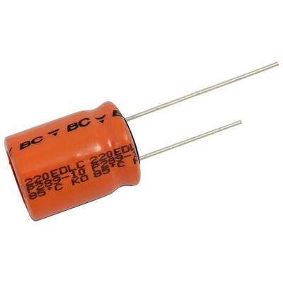 Vishay 20F Supercapacitor -20 → +50% Tolerance, 220 EDLC 2.7V dc, Through Hole