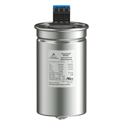 EPCOS Power Factor Correction Capacitor (PFC) 3 x 68.5μF 12.5kvar 15kvar 3