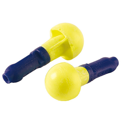 EX-01-021 | 3M E.A.R Push-Ins Uncorded Disposable Ear Plugs, 38dB, Blue, Yellow, 100 Pairs per Package