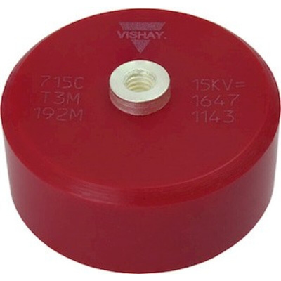 Vishay Single Layer Ceramic Capacitor (SLCC) 560pF 34 kVrms, 50kV dc ±20% N4700 Dielectric, 715C50KT, Screw Mount +85°C