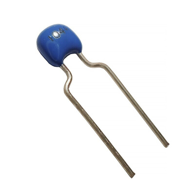 RS PRO Single Layer Ceramic Capacitor SLCC 1nF 100V dc 10% X7R Dielectric, Through Hole +125°C Max Op. Temp.