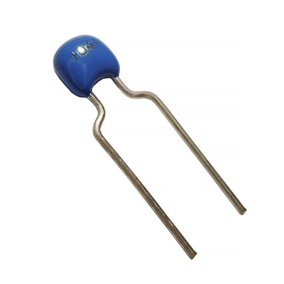 RS PRO Single Layer Ceramic Capacitor (SLCC) 1μF 50V dc ±10% X7R Dielectric, Through Hole +125°C Max Op. Temp.
