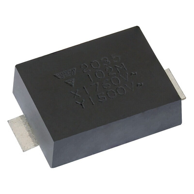 Vishay Single Layer Ceramic Capacitor (SLCC) 2.2nF 760V ac ±20% Y5U Dielectric, SMD Y1, Surface Mount +125°C Max Op.
