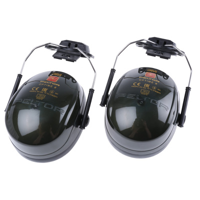 H520P3E-410-GQ | 3M PELTOR Optime II Ear Defender with Helmet Attachment, 30dB, Green