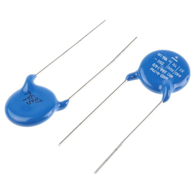 Vishay Single Layer Ceramic Capacitor (SLCC) 4.7nF 400V ac ±20% Y5U Dielectric, WYO, Through Hole +125°C Max Op. Temp.