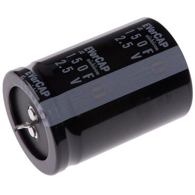 Nichicon 150F Supercapacitor ±20% Tolerance, JC 2.5V dc, Through Hole