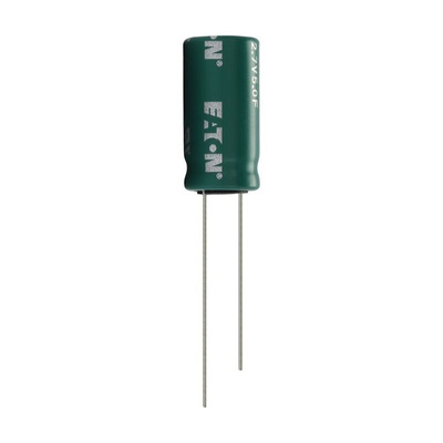 Eaton 5F Supercapacitor -10 → +30% Tolerance, 2.7V dc, Through Hole