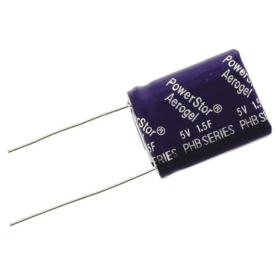 Eaton 1.5F Supercapacitor -10 → +30% Tolerance, 5V dc, Through Hole