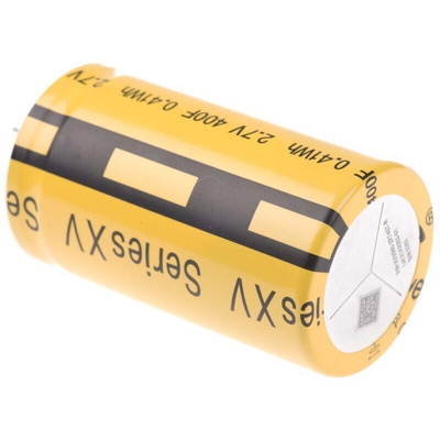 Eaton 400F Supercapacitor -5 → +10% Tolerance, 2.7V dc, Through Hole
