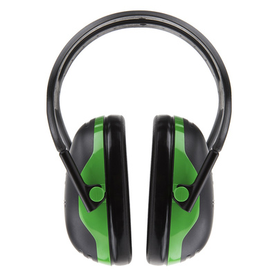 X1A-GA | 3M PELTOR X1A Ear Defender with Headband, 27dB, Black, Green