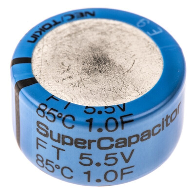 KEMET 1F Supercapacitor -20 → +80% Tolerance, Supercap FT 5.5V dc, Through Hole