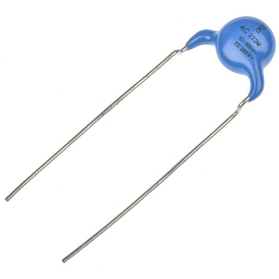 KEMET Single Layer Ceramic Capacitor (SLCC) 2.2nF 250V ac ±20% Y5V Dielectric, C900, Through Hole +125°C Max Op. Temp.