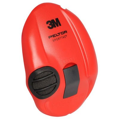 MT16H210F-478-RD | 3M PELTOR SportTac 3.5 mm Jack Plug Electronic Ear Defenders with Headband, 26dB, Red