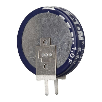 Eaton 1F Supercapacitor -20 → +80% Tolerance, 5.5V dc, Through Hole
