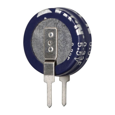 Eaton 0.33F Supercapacitor -20 → +80% Tolerance, 5.5V dc, Through Hole