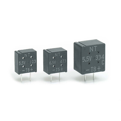 KEMET 47mF Supercapacitor -20 → +80% Tolerance, FMR 5.5V dc, Through Hole